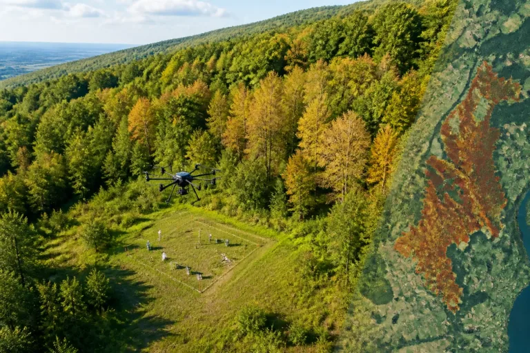 Vorzeitiges Braun der Wälder: Hitze oder gezielte Blattabbau? Folgen für Klimamodelle und Forstpolitik