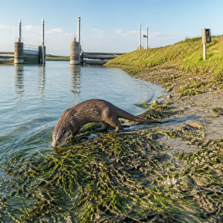 Fischotter kehrt tagaktiv an die Wiedauschleuse zurück — Zeichen für besseren Gewässerschutz