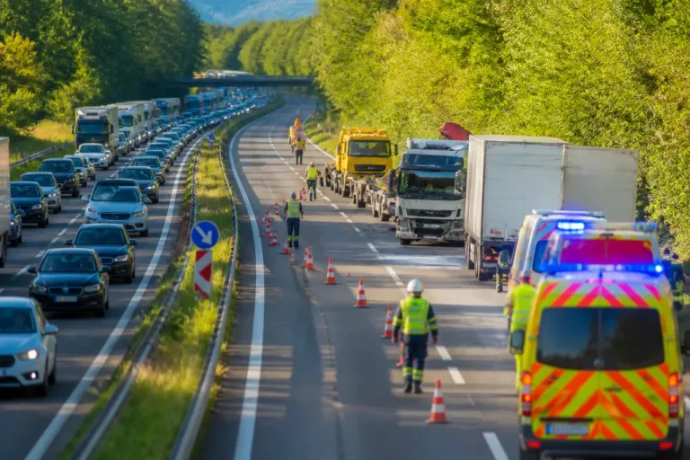Unfälle auf A5 bei Karlsruhe: Auswirkungen auf Pendlerverkehr Richtung Baden