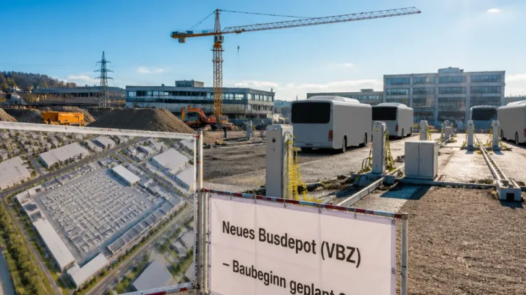 VBZ mietet neues Depot in Spreitenbach: 1,18 Millionen jährlich für Elektro-Busflotte