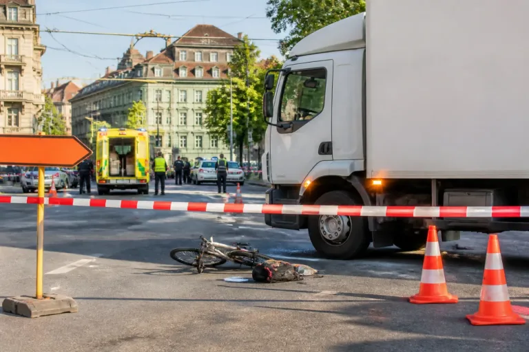 Velofahrerin bei Kollision mit Lastwagen in Bern schwer verletzt – Kreuzung gesperrt