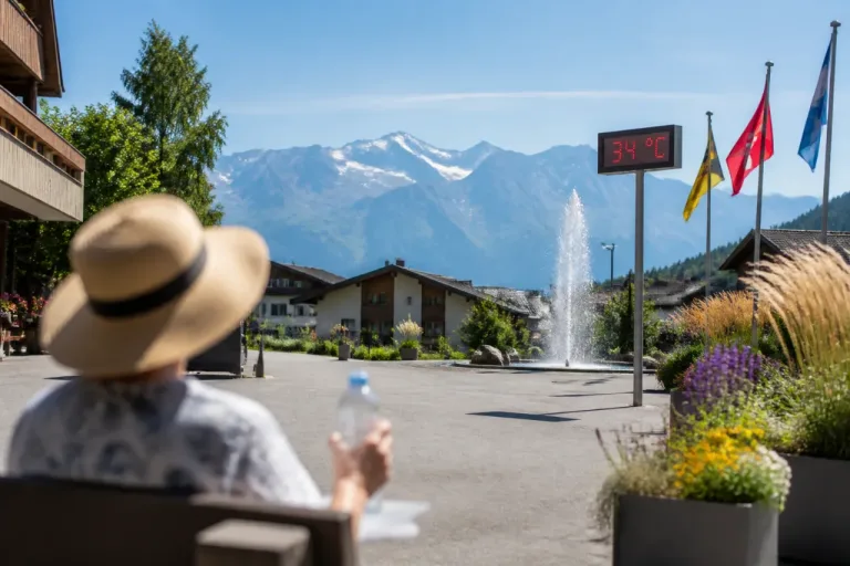 Sonnig und heiss: Bis zu 34 °C, dazu auffrischender Nordwestwind und Bise
