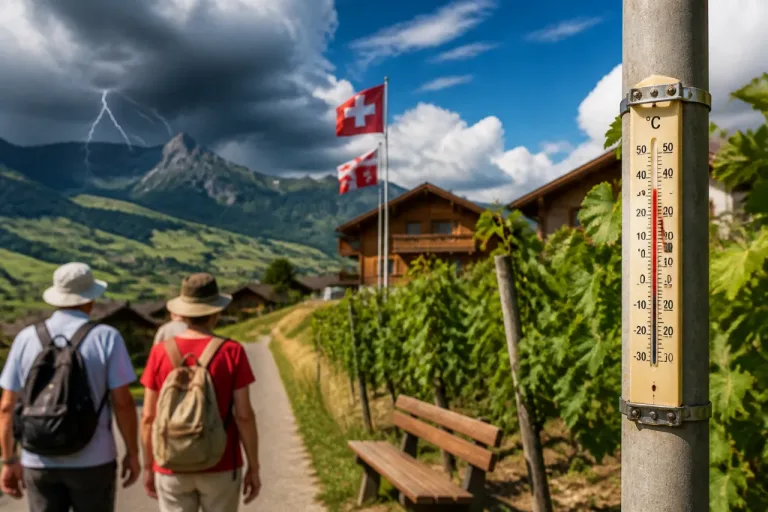 Sommertag in der Schweiz: Bis zu 34 °C, später örtlich Gewitter – Hitze setzt sich fort