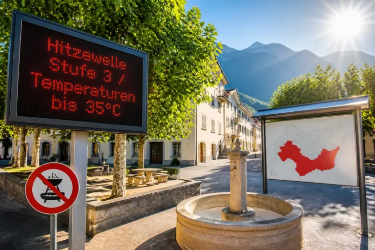 Hitzewelle: Warnstufe 3 für Westschweiz und Wallis – Temperaturen bis 35°C erwartet