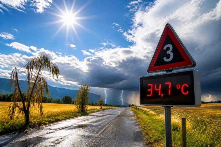 Hitzewelle erreicht Schweiz: Temperatursprünge bis 37°C, Gewitter im Süden erwartet