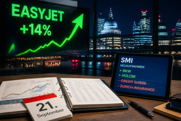 Easyjet-Aktie schiesst hoch – und der SMI wird per 21. September umgebaut