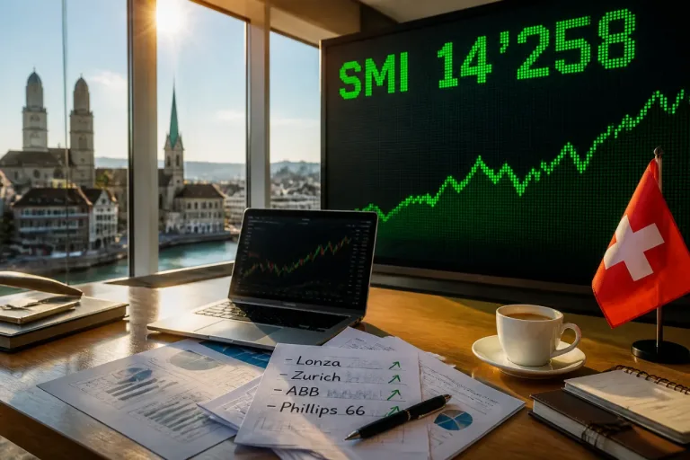 SMI steigt deutlich — Anleger vor Zinswende und uneinheitlichen Rohstoffsignalen