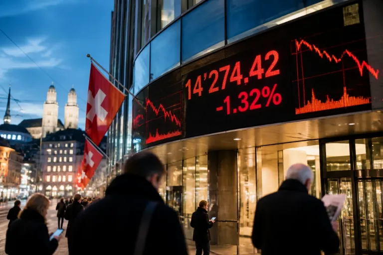 Zürich: SMI schliesst spürbar tiefer – Schweizer Blue Chips unter Druck
