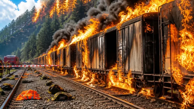 Zug von Waldbrand in Ontario eingekesselt – Crew evakuiert, niemand verletzt